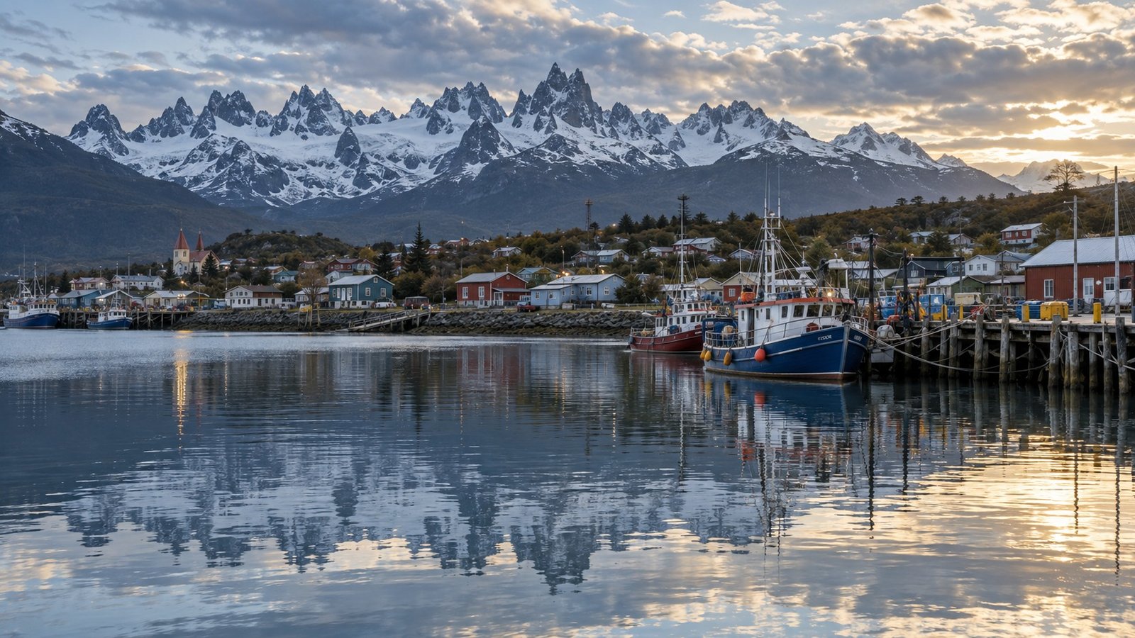 Paesaggio di Puerto Williams, Cile