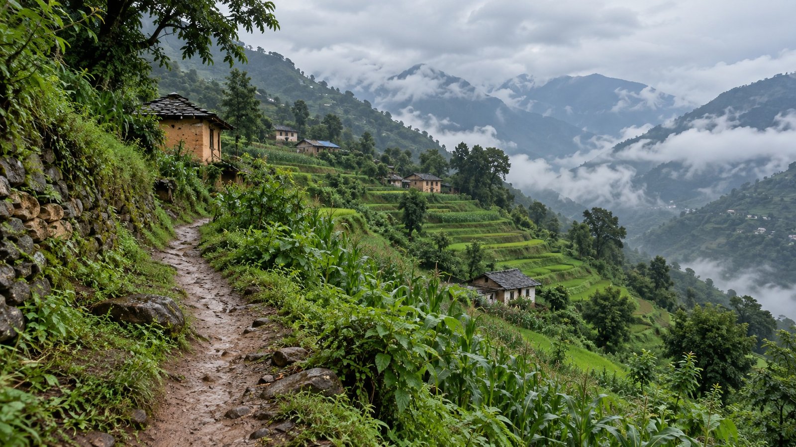 Pyuthan: colline e villaggi