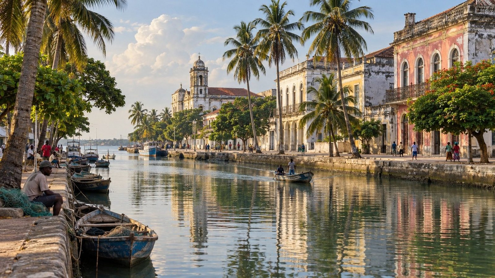 Quelimane in solitaria: palme, canali e costa del Mozambico
