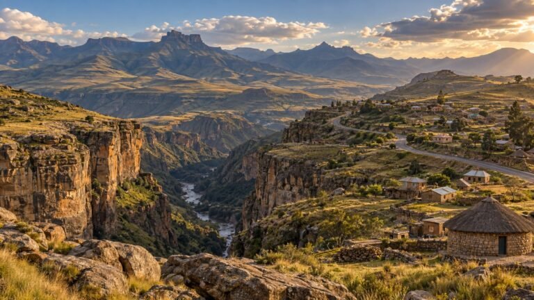 Quthing in solitaria: canyon, villaggi e frontiera del Lesotho