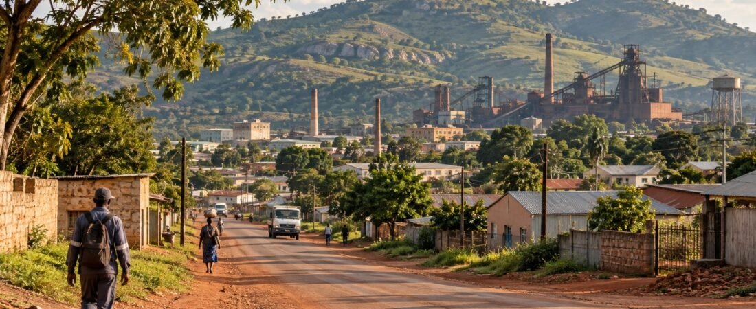 Redcliff in solitaria: acciaio, colline e Zimbabwe centrale