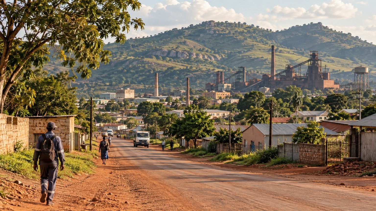 Redcliff in solitaria: acciaio, colline e Zimbabwe centrale