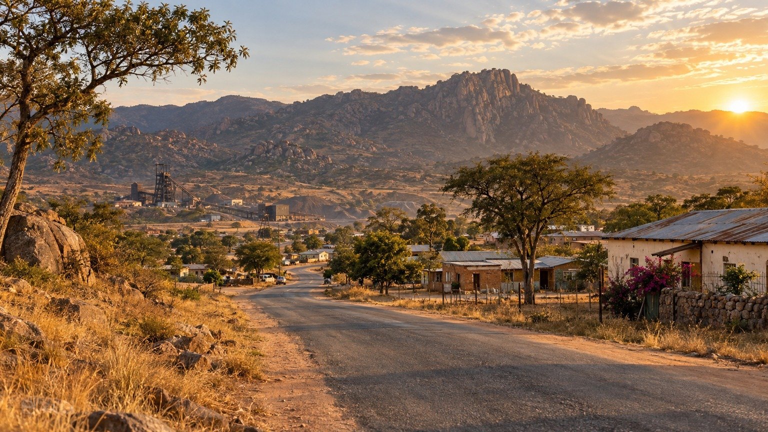 Renco Mine in solitaria: miniere, colline e sud-est dello Zimbabwe