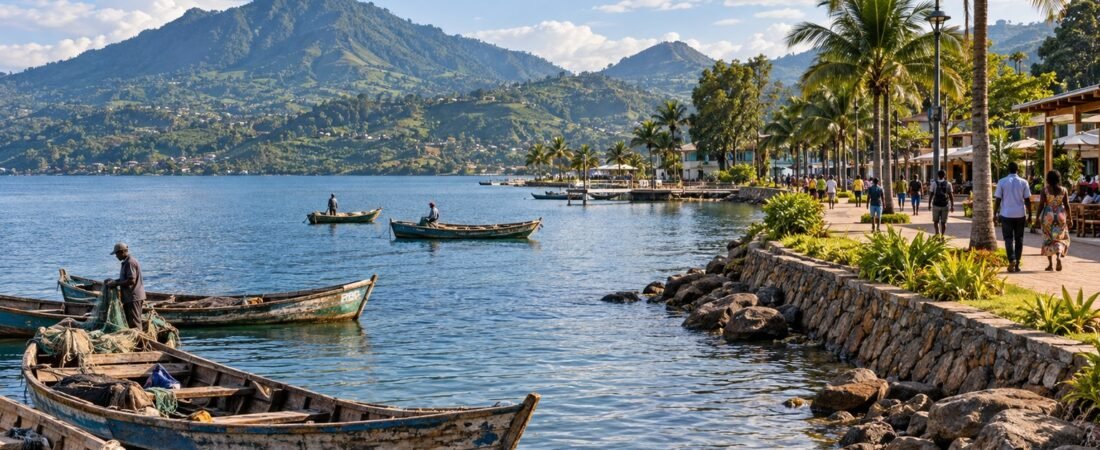 Rubavu in solitaria: lago Kivu, passeggiate e confine del Ruanda