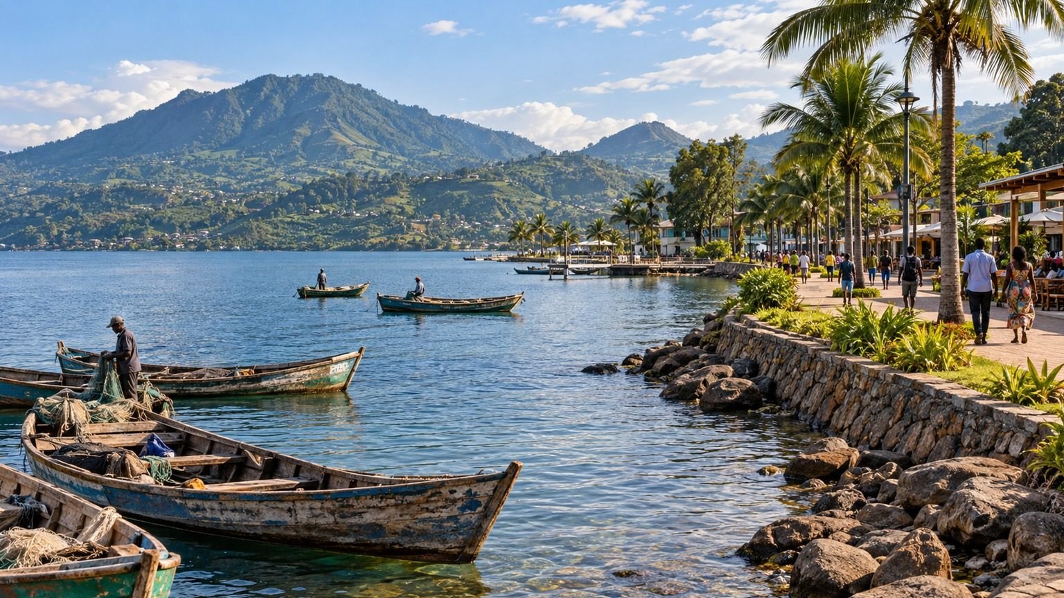 Rubavu in solitaria: lago Kivu, passeggiate e confine del Ruanda