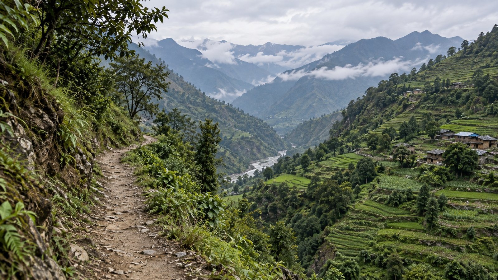 Rukum: colline e villaggi