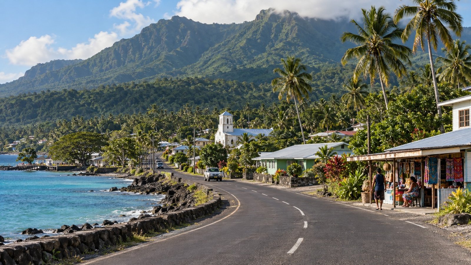 Paesaggio tropicale di Salelologa, Savai’i