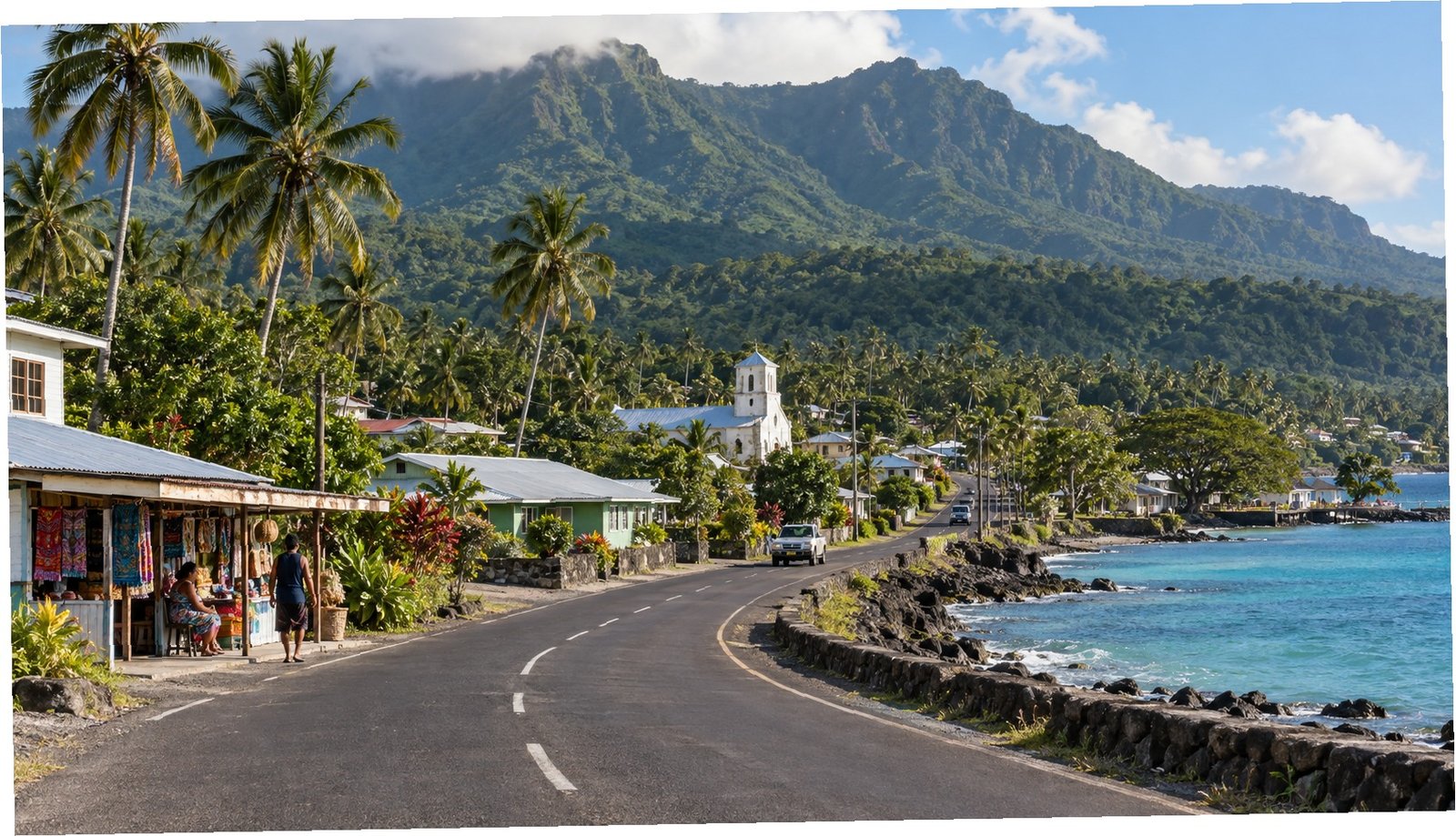 Paesaggio tropicale di Salelologa, Savai’i