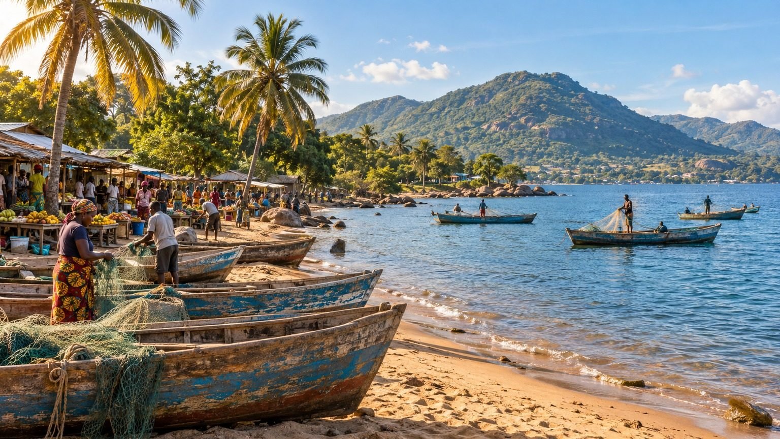 Salima in solitaria: lago Malawi, mercati e costa centrale