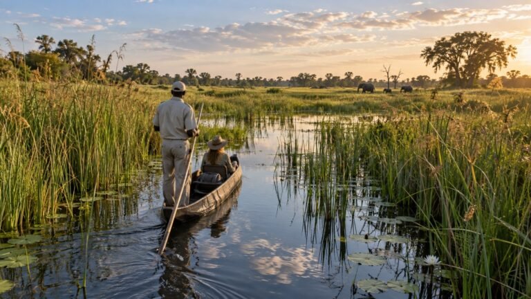 Shorobe in solitaria: delta dell’Okavango, mokoro e natura