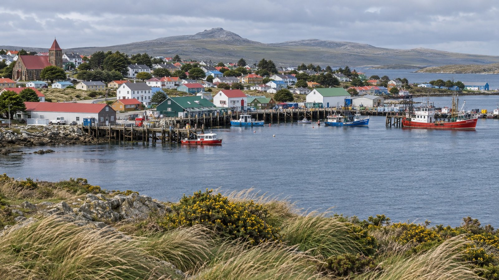 Paesaggio costiero di Stanley, Falkland