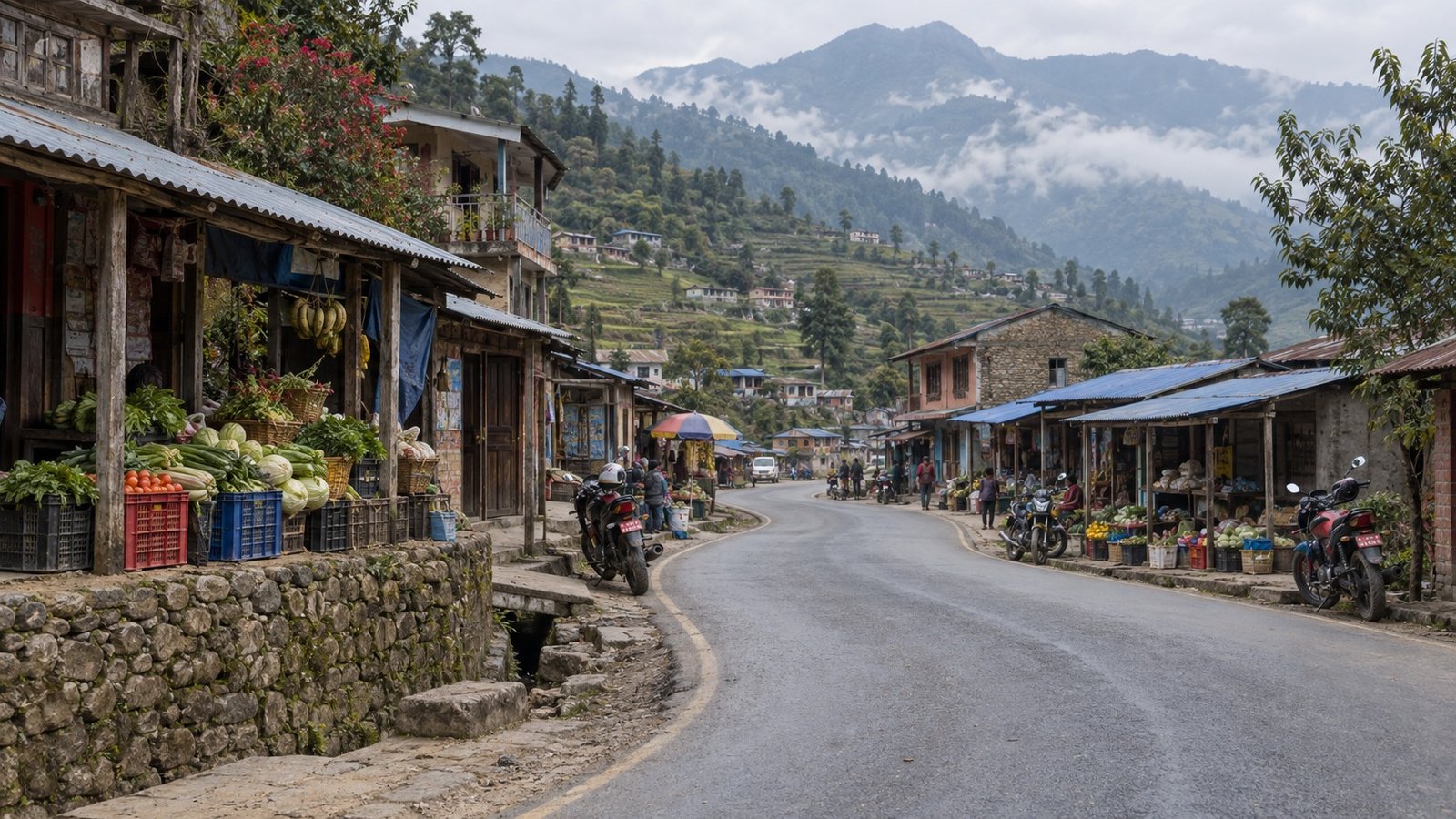 Syangja: paesaggio e villaggi