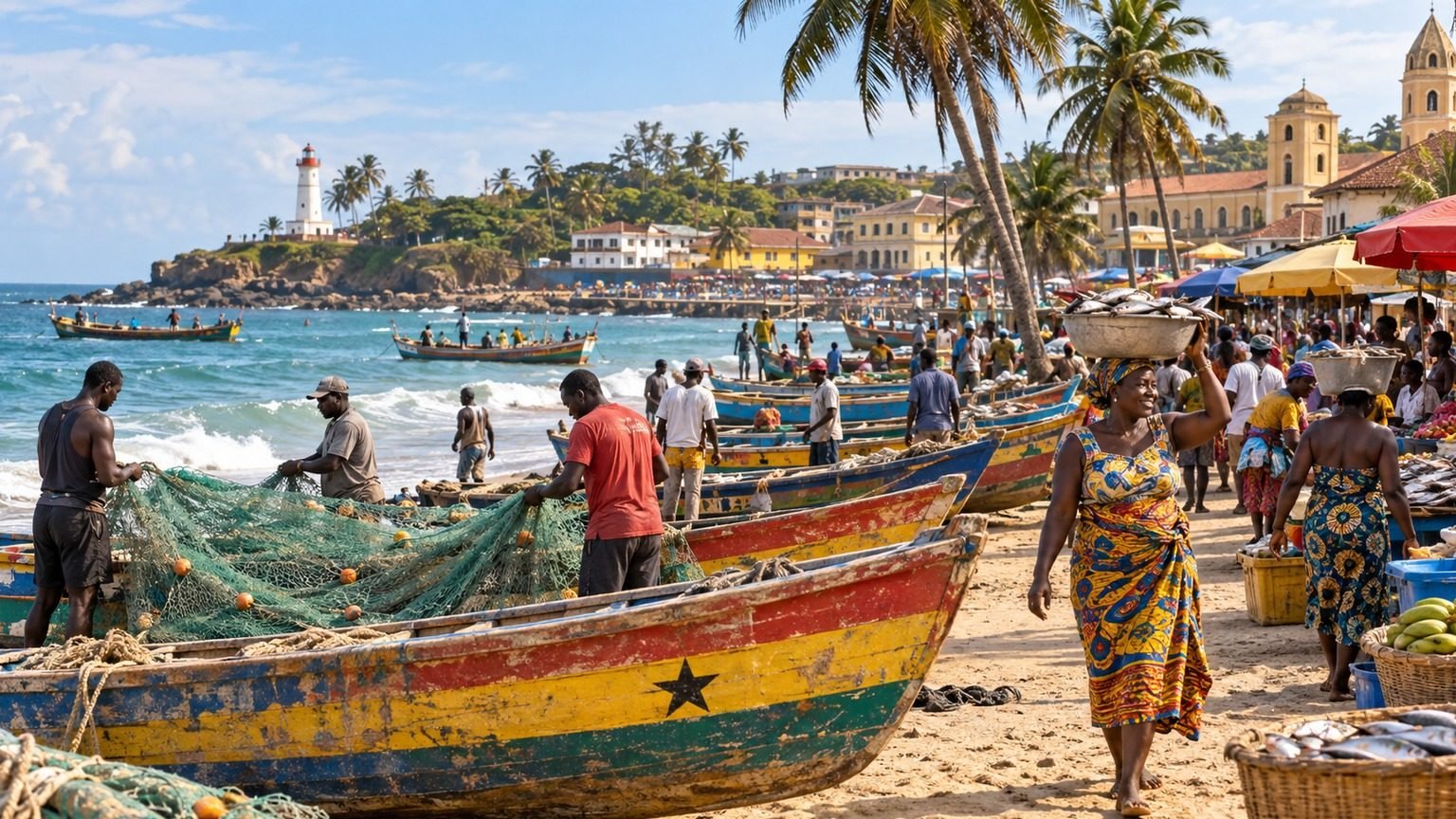 Takoradi in solitaria: costa, porto e sud-ovest del Ghana