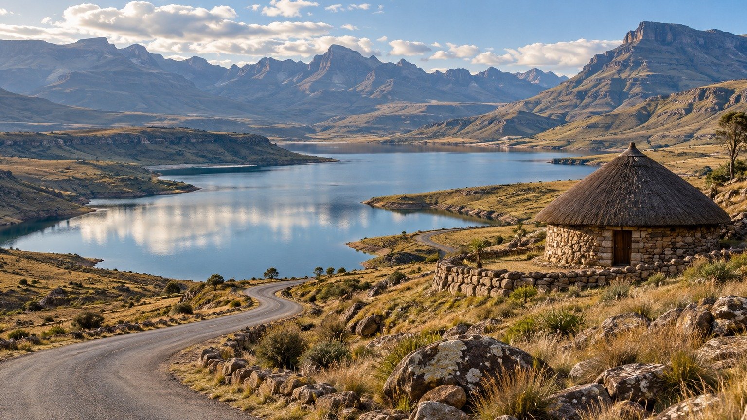 Thaba-Tseka in solitaria: altopiani, dighe e cuore del Lesotho — veduta 1