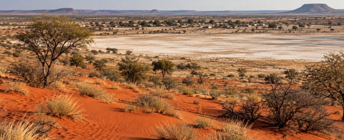 Tsabong in solitaria: dune rosse, saline e sud del Botswana