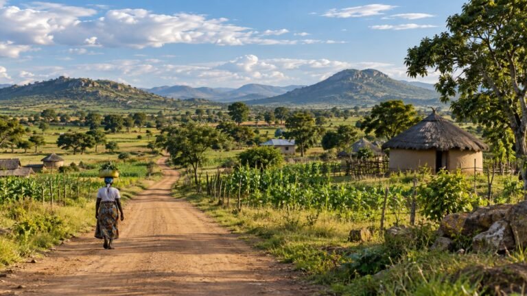 Umguza in solitaria: colline, fattorie e Zimbabwe occidentale