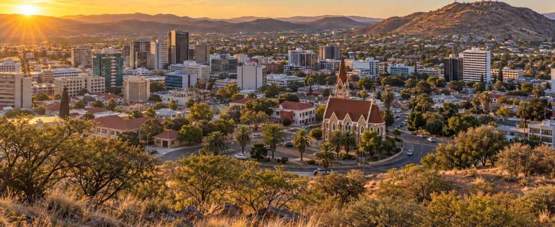 Windhoek in solitaria: colline, storia e porta della Namibia