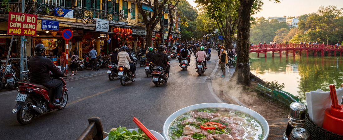 Itinerario a Hanoi: tra moto, pho e laghi